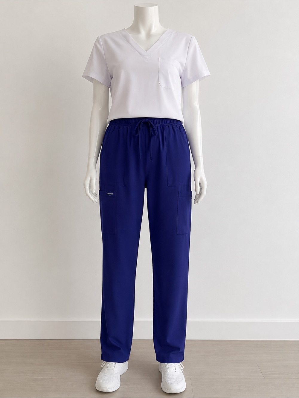 Cherokee Workwear Cargo Scrub Pants Purple Size Large Drawstring in purple